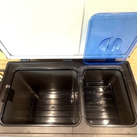 National Luna NLR 50SL Legacy 50L Stainless Dual Fridge Freezer