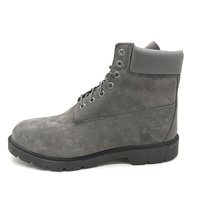 Timberland Classic 6 Inch WP Boot Dark Grey Nubuck Mens 12 TB0A2GPTC64
