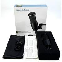 Audio-Technica AT2020 Cardioid Condenser Microphone - Professional Studio Mic Black
