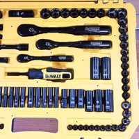 DeWalt DWMT45184-1 184pc Black Chrome Socket Set 1/4 3/8 1/2 Drive Metric SAE