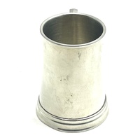 Vintage 1960s Perfection Plate Leadless Pewter Tankard - Mid-Century Beer Mug