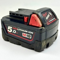 Milwaukee M18 REDLITHIUM 5.0Ah 18V Lithium-Ion Battery Pack Genuine Cordless Tool Battery