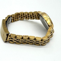 Citizen Quartz Gold Tone Day Date Watch Champagne Dial