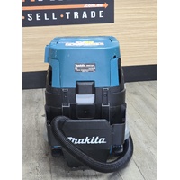 Makita DVC157L 18VX2 AWS Cordless Brushless Dust Extraction Vacuum Skin Only