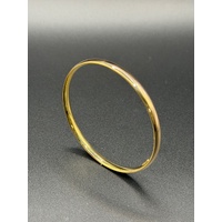 Ladies 9ct Yellow Gold Round Bangle