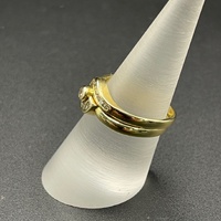 Ladies 18ct Yellow Gold Diamond Bridal Ring Set