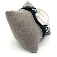 Fossil Georgia ES3199 Women Dress Silver Dial Leather Quartz 32mm Watch