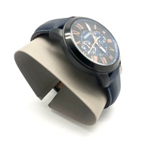 Fossil Grant FS5061 Chronograph Blue Dial Leather Mens Watch 44mm