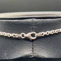 Ladies 925 Sterling Silver Belcher Link Necklace
