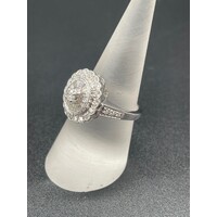 Ladies 14ct White Gold Diamond Ring (Pre-Owned)