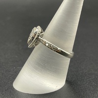 Ladies 9ct White Gold Diamond Cluster Ring