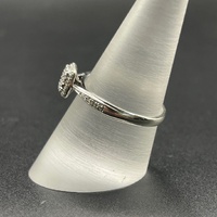 Ladies 9ct White Gold Diamond Cluster Ring