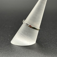 Ladies 9ct White Gold Diamond Band Ring