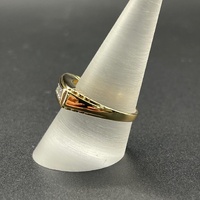 Mens 18ct Yellow Gold Diamond Ring