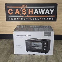 Healthy Choice 34L Portable Oven with Rotisserie EO425R Black