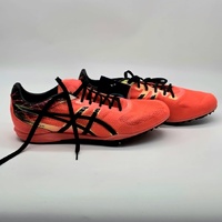 ASICS Cosmoracer MD Flash Coral Black Running Shoes G603Y-0690 Size US 7.5