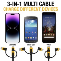 DeWalt 3 in 1 Retractable Charging Cable DXMA1311364E