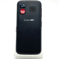 Simply Big B1000 4G SOS Senior Flip Mobile Phone Black Big Buttons Easy to Use
