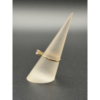 Ladies 9ct Yellow Gold Purple Gemstone Vintage Design Ring