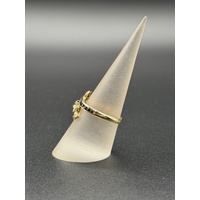 Unisex 9ct Yellow Gold Dragon Design Gemstone Ring