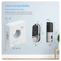 Lockly Vision Smart Lock + Video Doorbell Deadbolt Edition WiFi Fingerprint Keyless Entry
