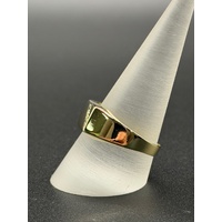 Mens 9ct Yellow Gold Diamond Signet Ring