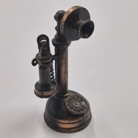 Antique Metal Candlestick Telephone Pencil Sharpener Vintage Retro Desk Collectible