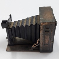 Antique Metal Pencil Sharpener Bellows Camera Vintage Style Desktop Collectible