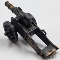 Antique Metal Pencil Sharpener Cannon Design Vintage Collectible Desktop Decor