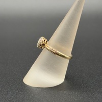 Ladies 9ct Yellow Gold Diamond Cluster Ring