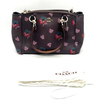 Coach F11932 Mini Christie Carryall In Wildflower Print Coated Canvas Satchel