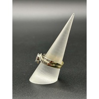 Ladies 9ct Yellow Gold Diamond Bridal Ring Set Ring