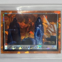 TOPPS 2023 Star Wars Return of the Jedi Sapphire #122 The Confrontation Orange PSA 10