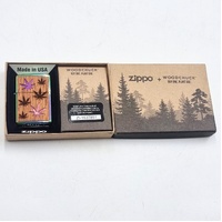 Zippo Woodchuck USA Leaf Design Windproof Lighter Collectible Pocket Lighter