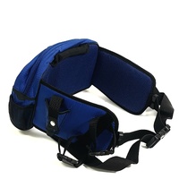 Precision Pak Blue Fishing Waist Belt Bag with 2 Rod Holders Pack