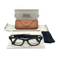 Ray-Ban Meta RW4008 Wayfarer Smart AI Glasses Matte Black Clear Lenses