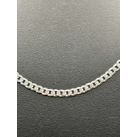 Unisex 925 Sterling Silver Curb Link Necklace