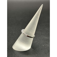 Ladies White Platinum Diamond Band Ring