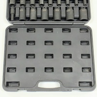AuzGrip A84617 34pc 6 Point 1/2 Inch Drive Impact Socket Set Deep and Standard