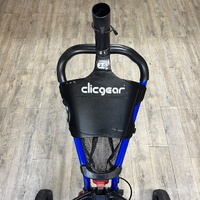 Clicgear Model 3.5+ Blue Foldable 3 Wheel Golf Push Cart Buggy