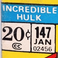 Incredible Hulk #147 Marvel Comics Jan 1972 20c Cover Bronze Age Vintage