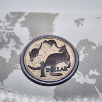 2014 Royal Australian Mint 30th Anniversary $1 Coloured Kangaroos UNC Coin