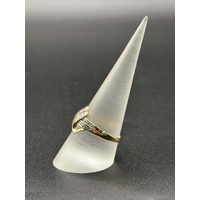 Ladies 9ct Yellow Gold Illusion Pattern Ring