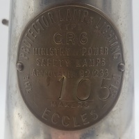 Eccles GR6 Vintage Miners Safety Lamp British Protector Brass Mining