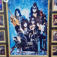 Limited Edition KISS Framed Photo Memorabilia Collage 72 of 500 58cm x 48cm