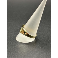 Mens 9ct Yellow Gold Diamond Signet Ring