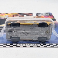 Hot Wheels Premium Boulevard 67 Camaro Gold Real Riders Diecast Car #4