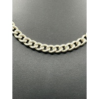 Unisex 925 Sterling Silver Curb Link Necklace