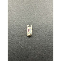 Ladies 925 Sterling Silver Flip Cell Phone Charm 