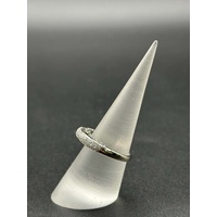 Ladies 18ct White Gold Diamond Cluster Dome Ring